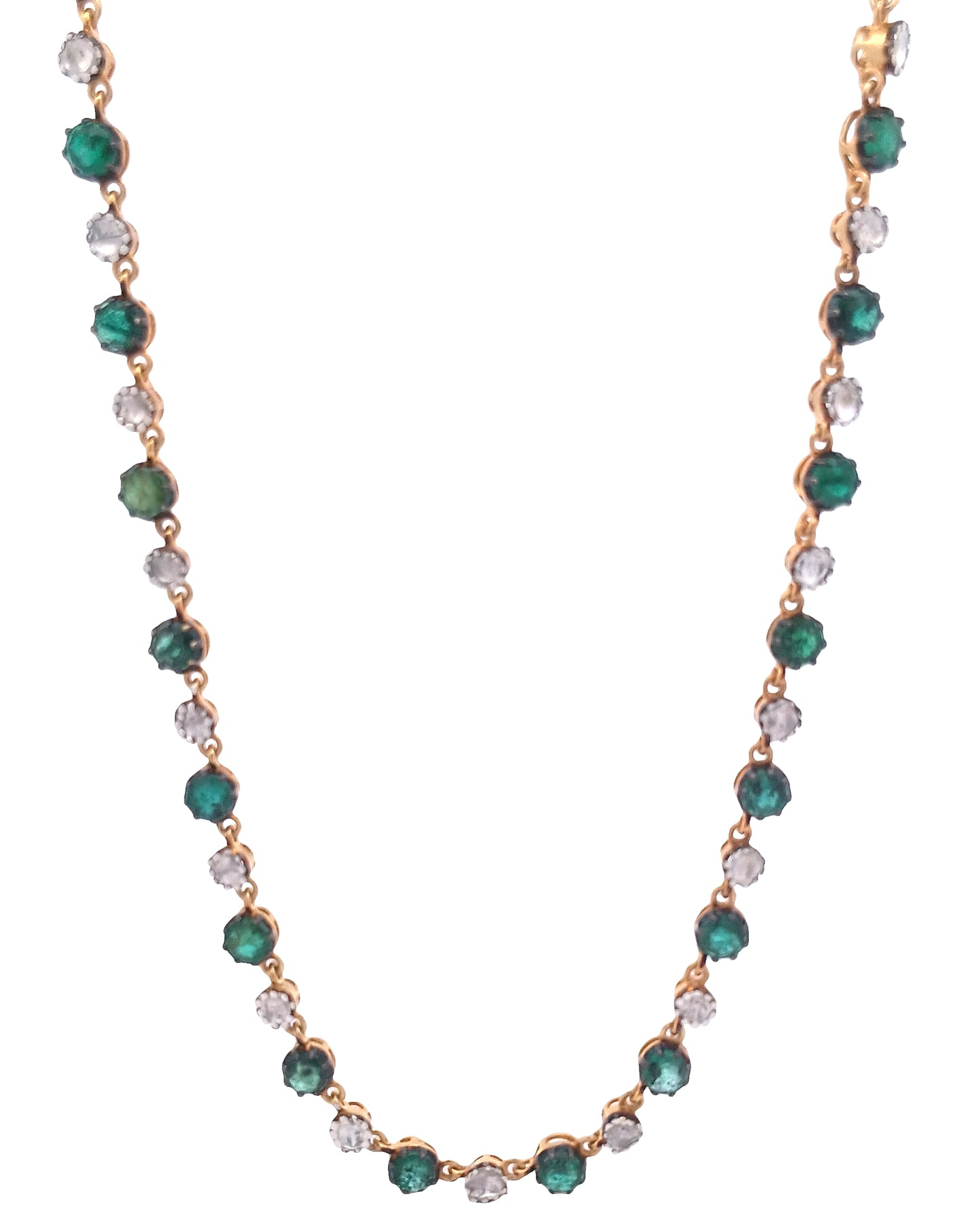 Polki & Emerald Gemstone Necklace
