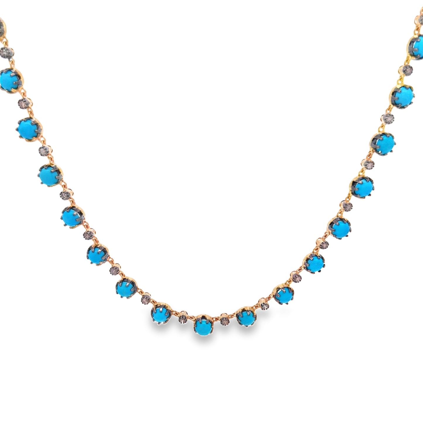 Diamond & Turquoise  Necklace