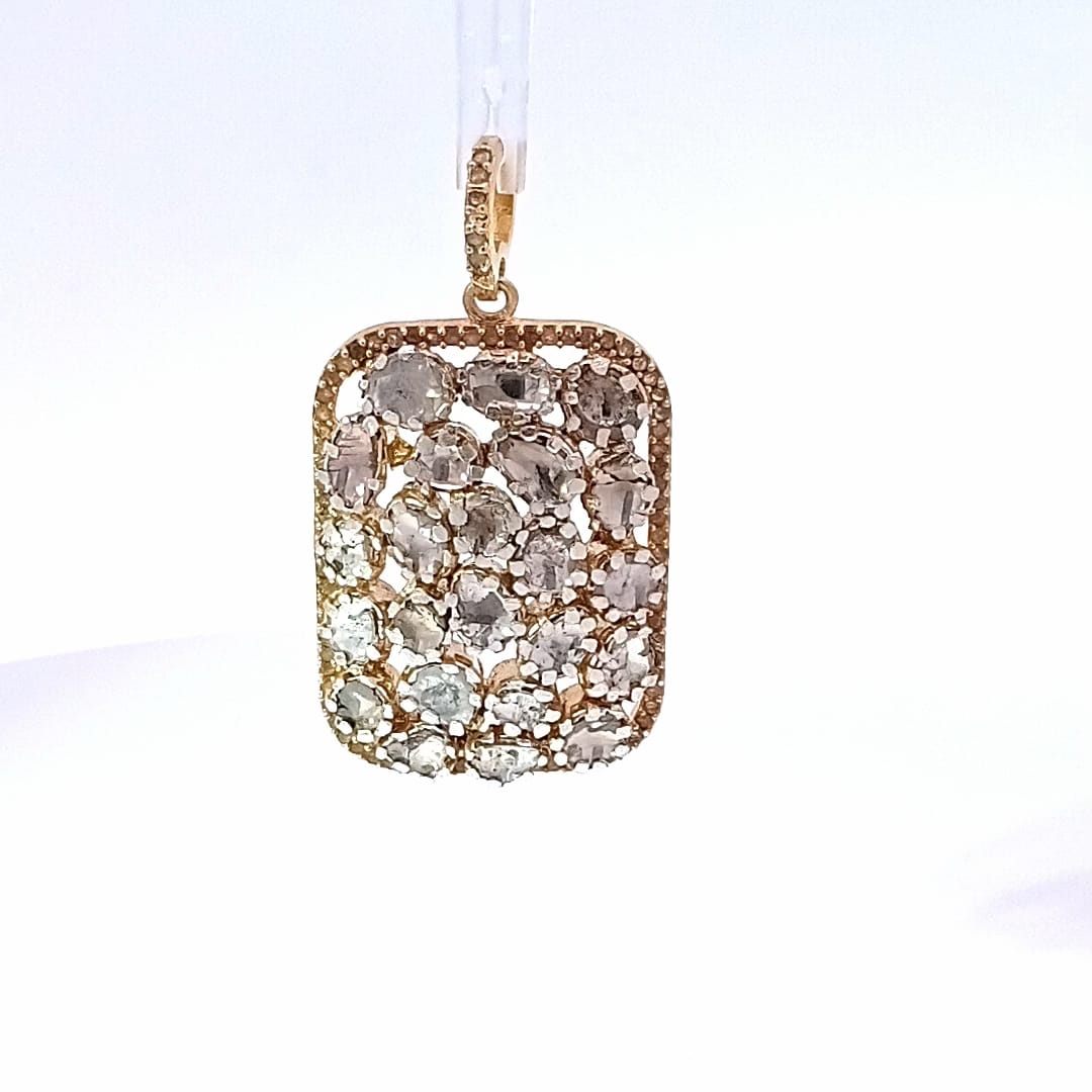 Diamond and Polki Pendant