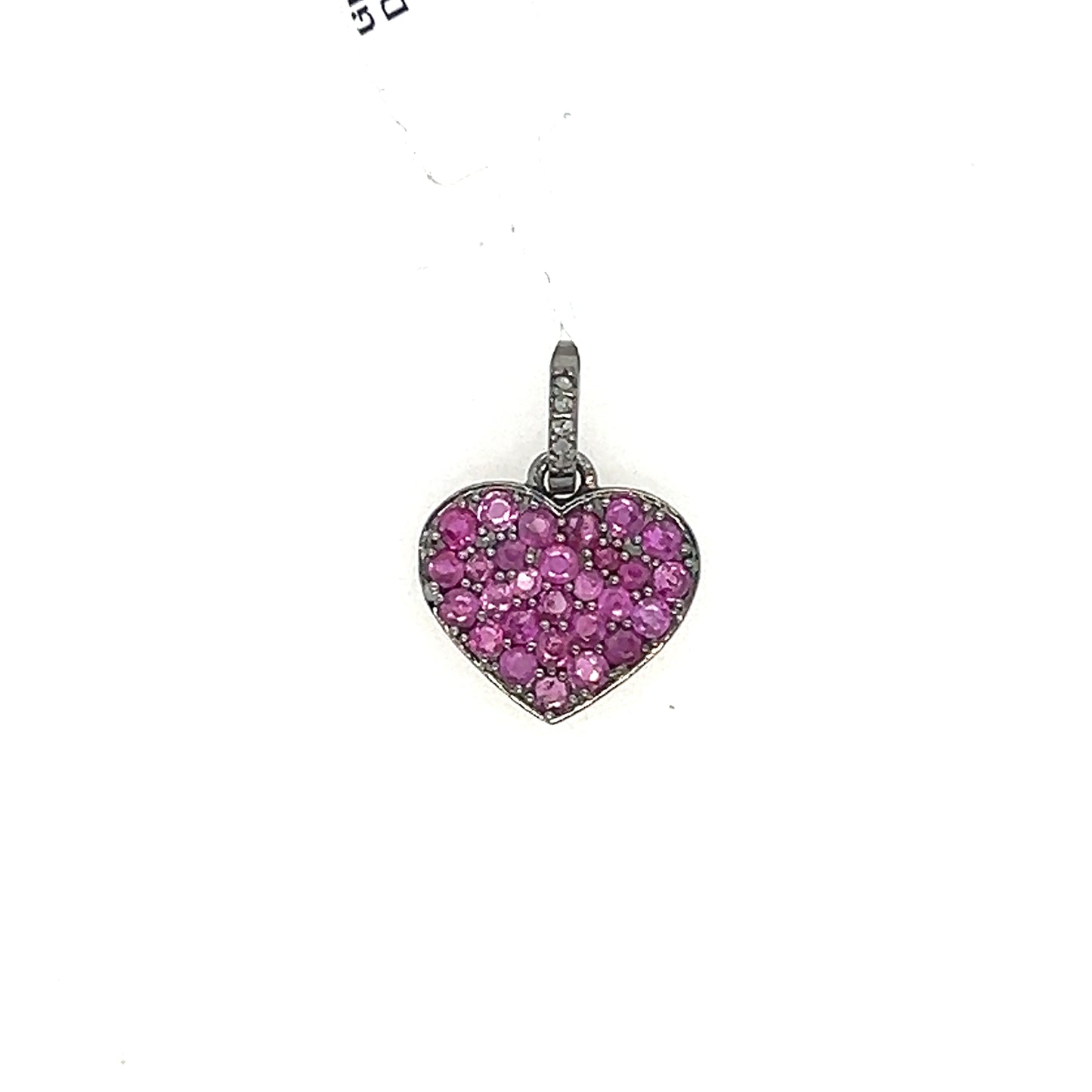 Small Ruby Heart Pendant