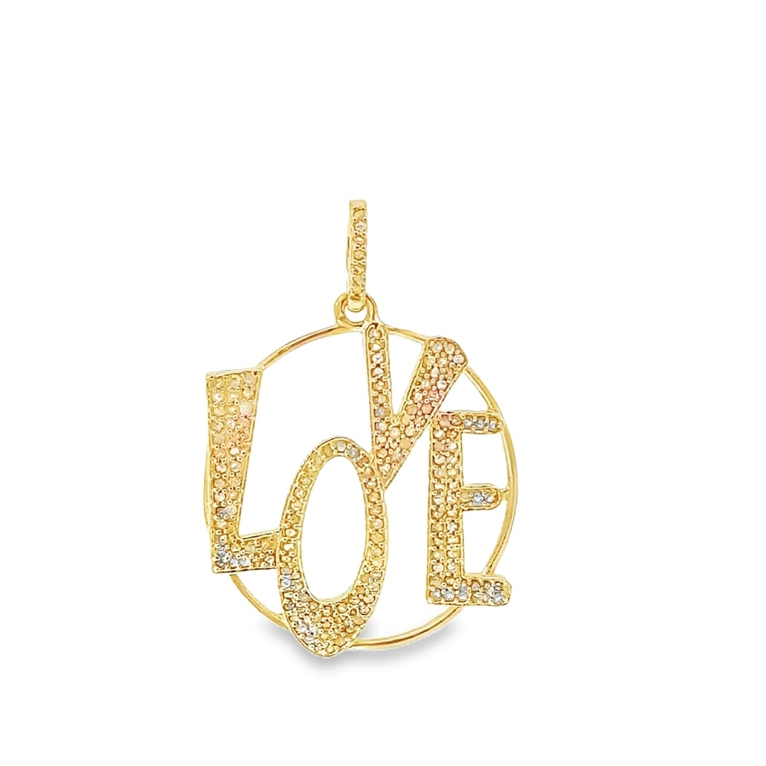 ROUND LOVE DIAMOND PENDANT