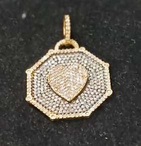 Two Tone Diamond Pendant