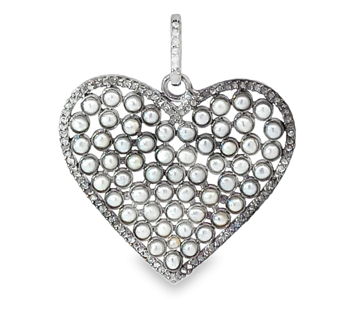 Heart Shaped Pearl Pendant