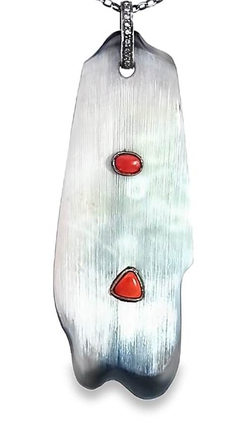 Horn Turquoise Pendant