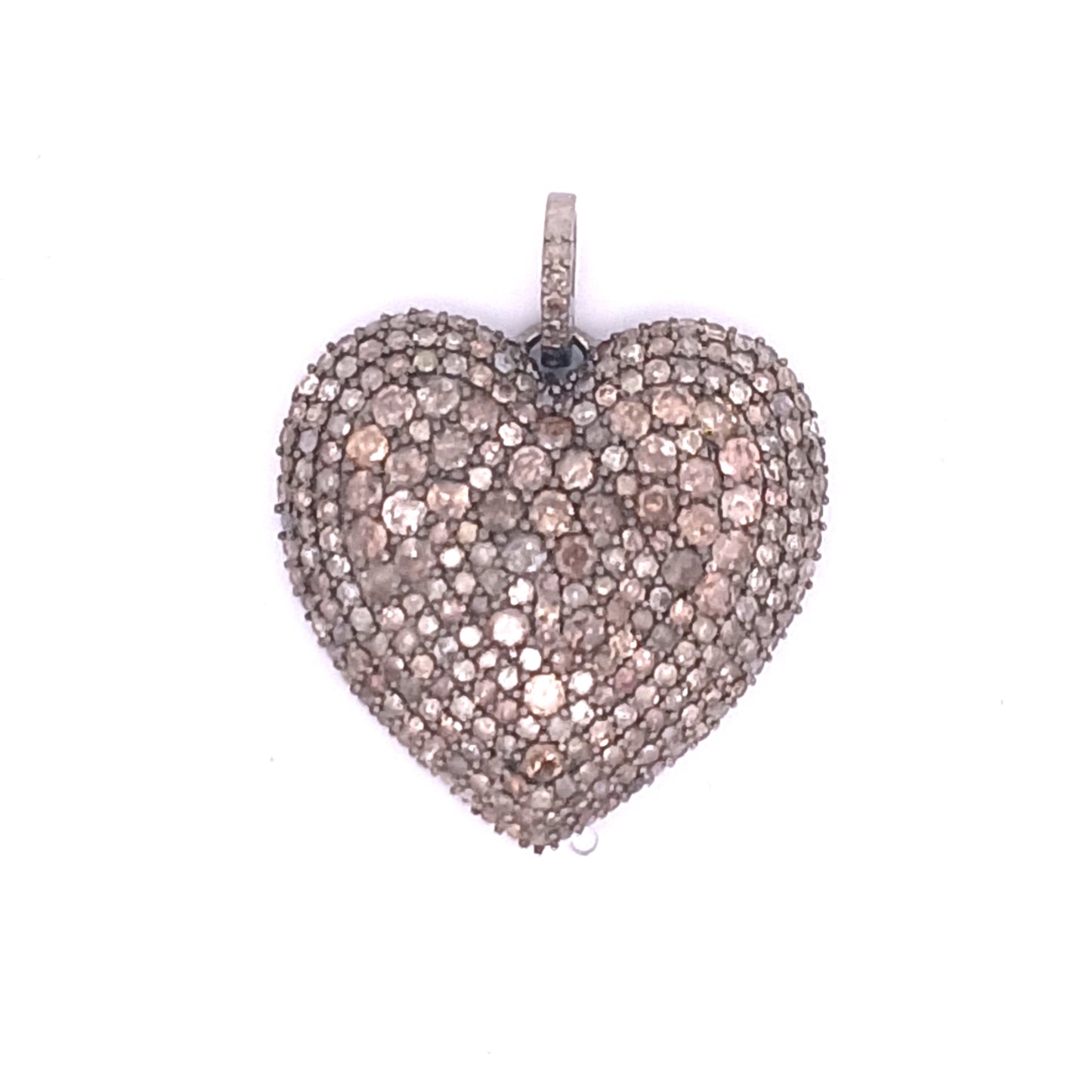 Pave Diamond Heart Pendant