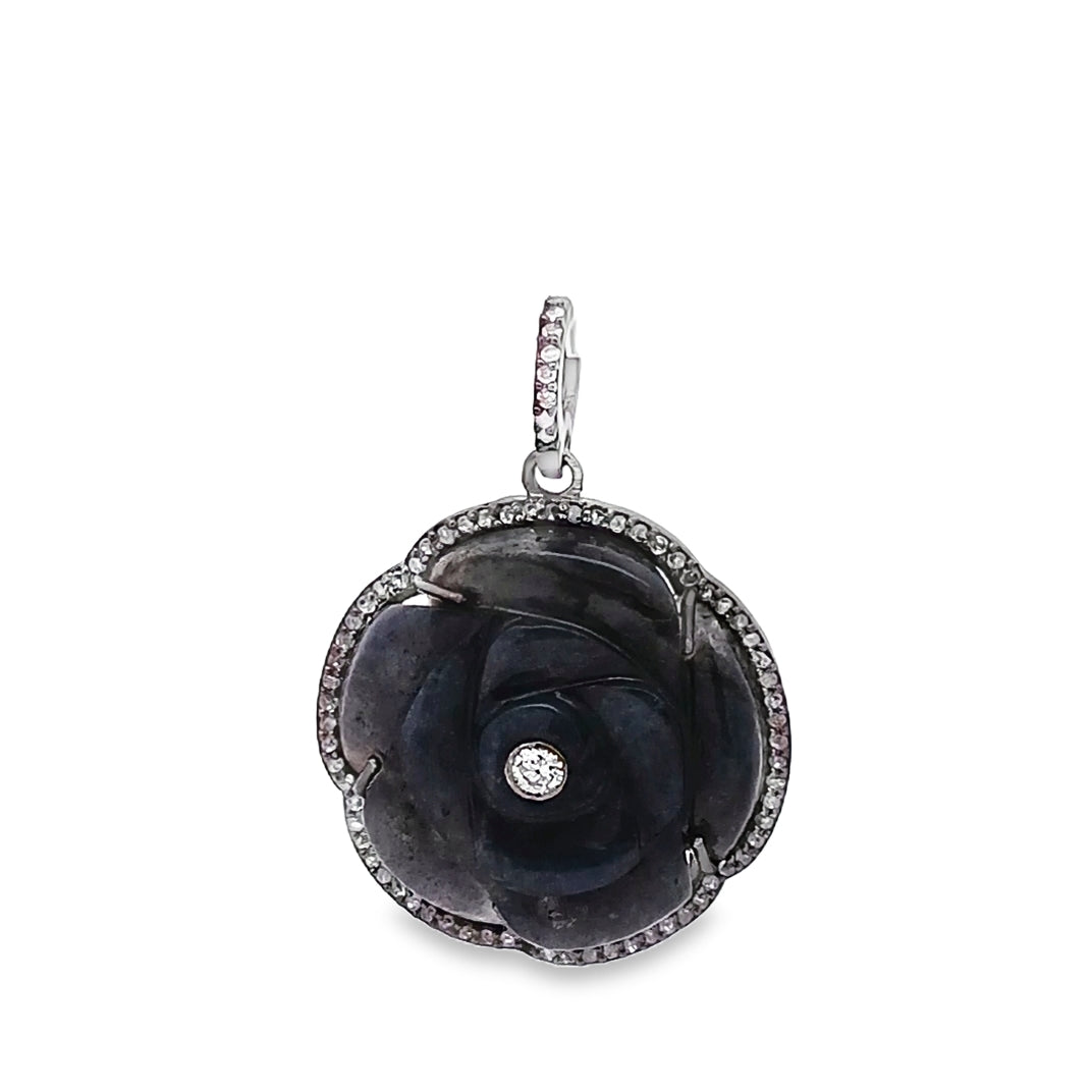 Labro And Diamond Flower Charm
