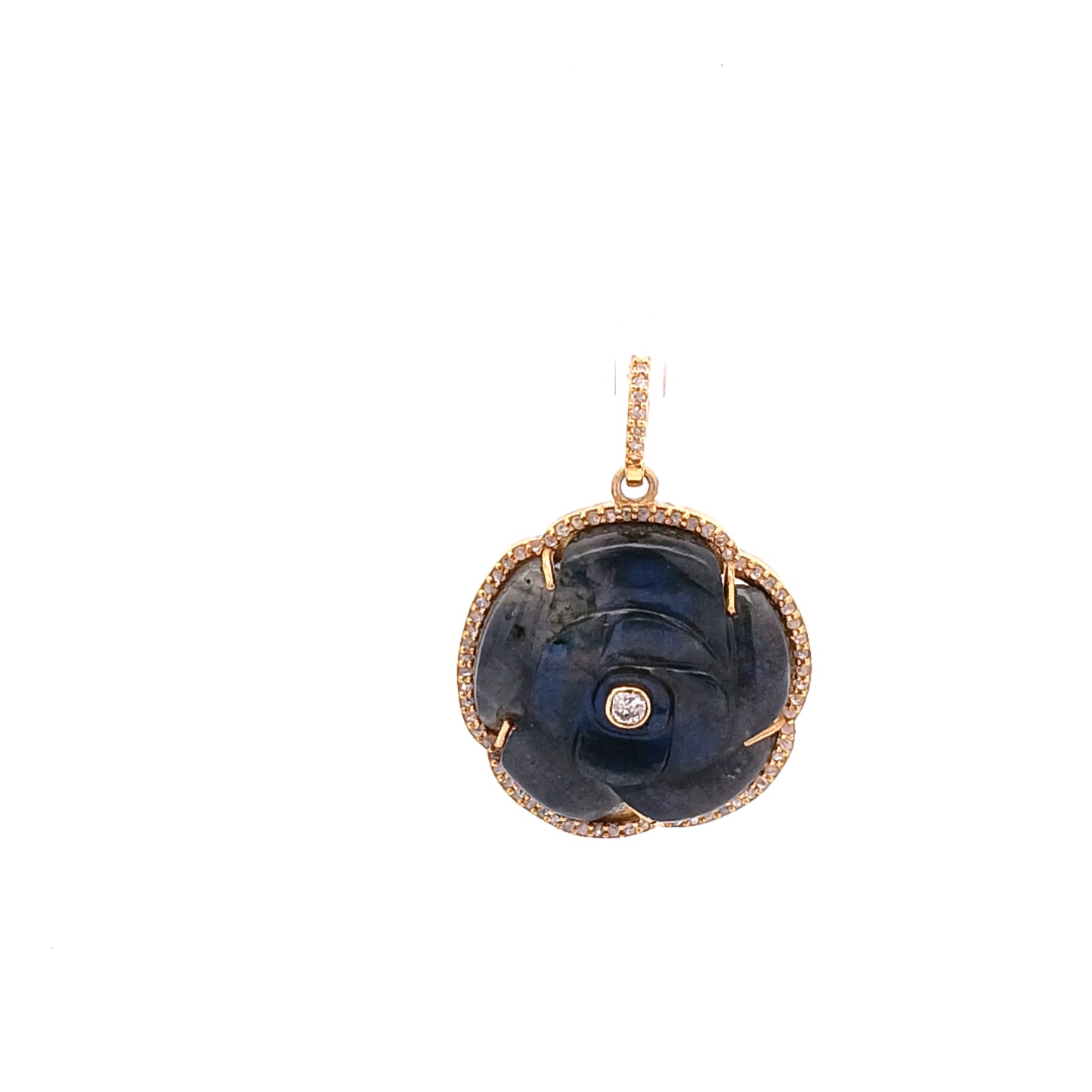 Labro And Diamond Flower Charm