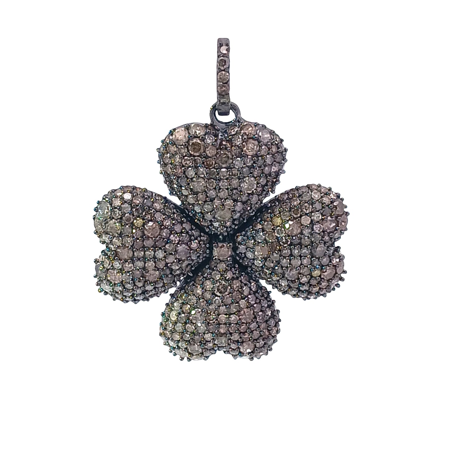 Diamond Four-Leaf Clover Pendant