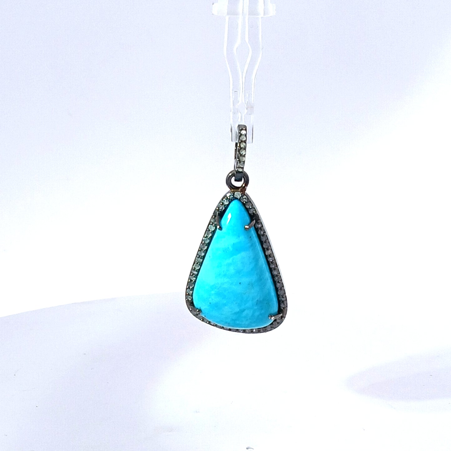 Turquoise and Diamond Pendant