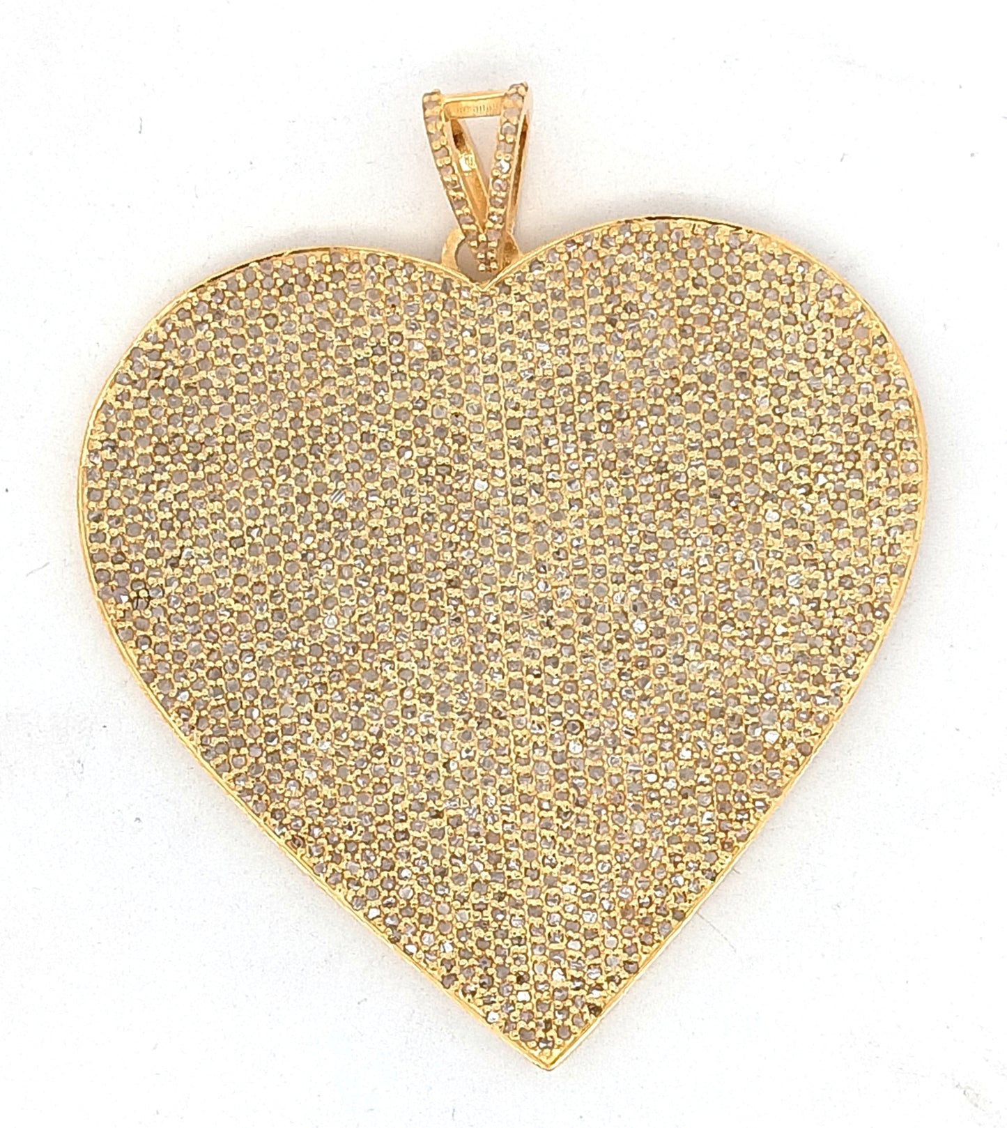 Pave Diamond/Tourmaline Heart Pendant