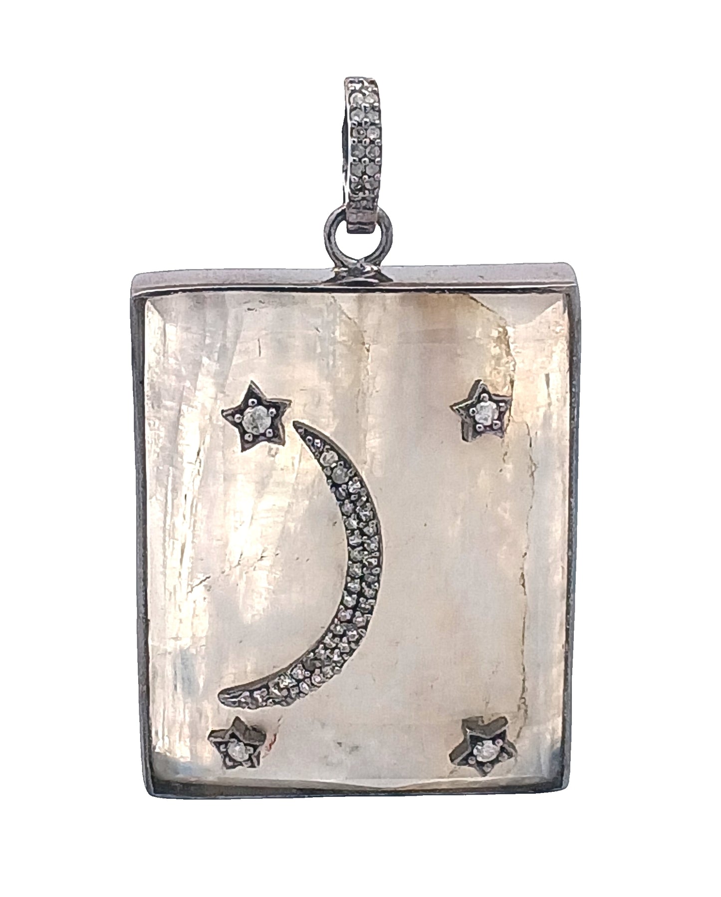 Diamond & Moonstone Pendant