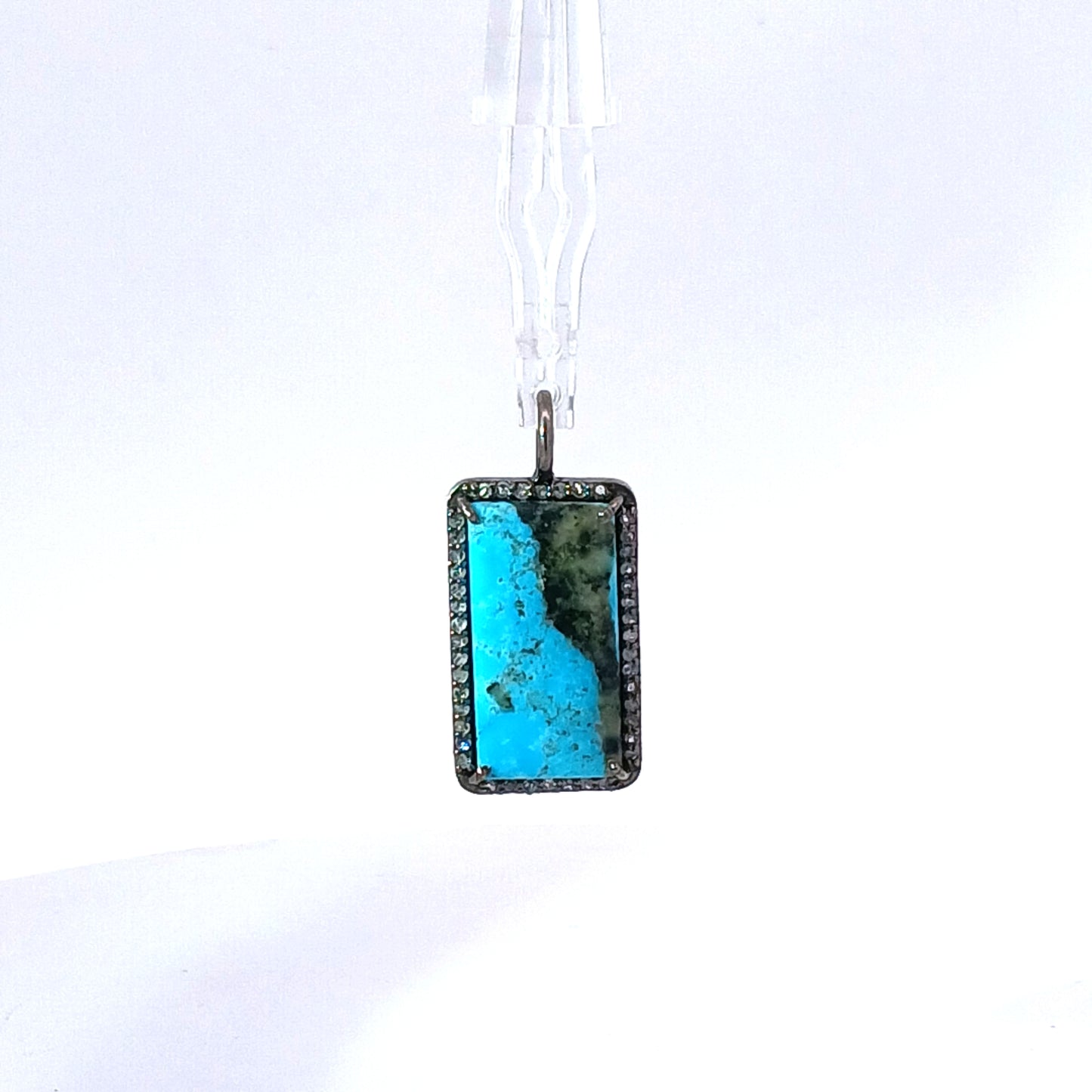 Turquoise and Diamond Pendant