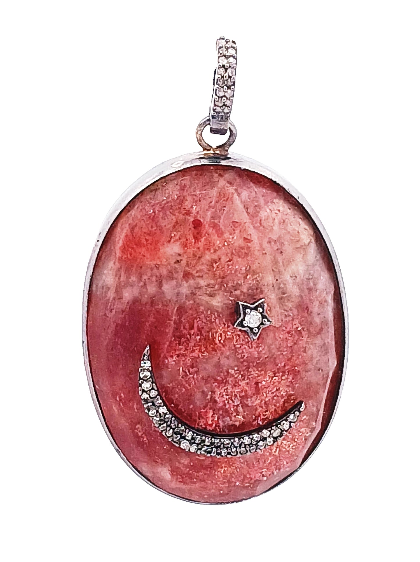 Diamond & Sun Stone Pendant
