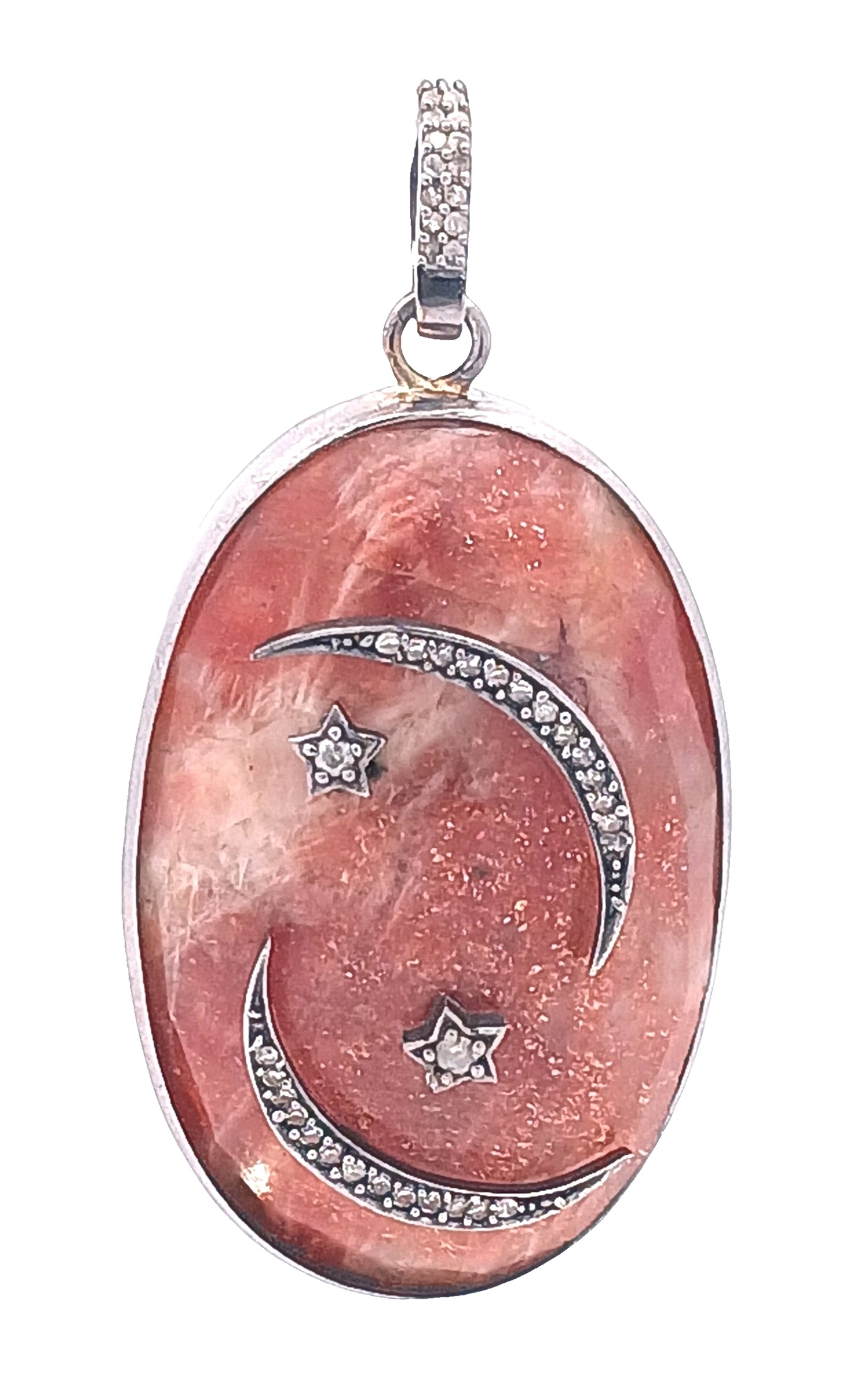Diamond & Sun Stone Pendant