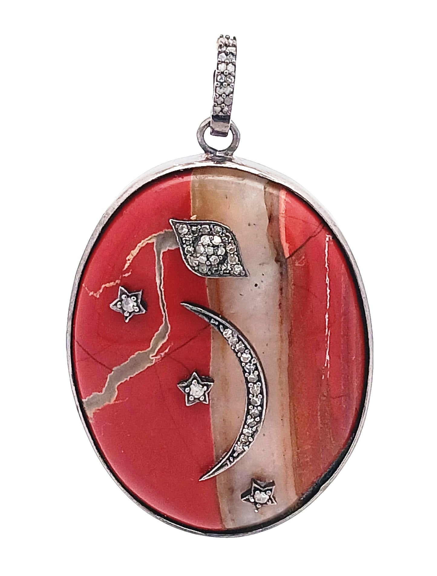 Diamond & Sun Stone Pendant