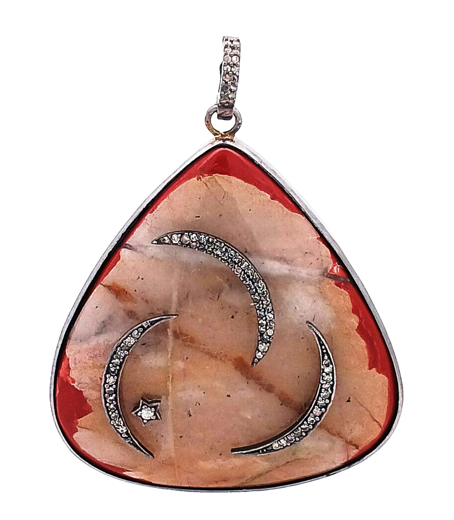 Diamond & Sun Stone Pendant