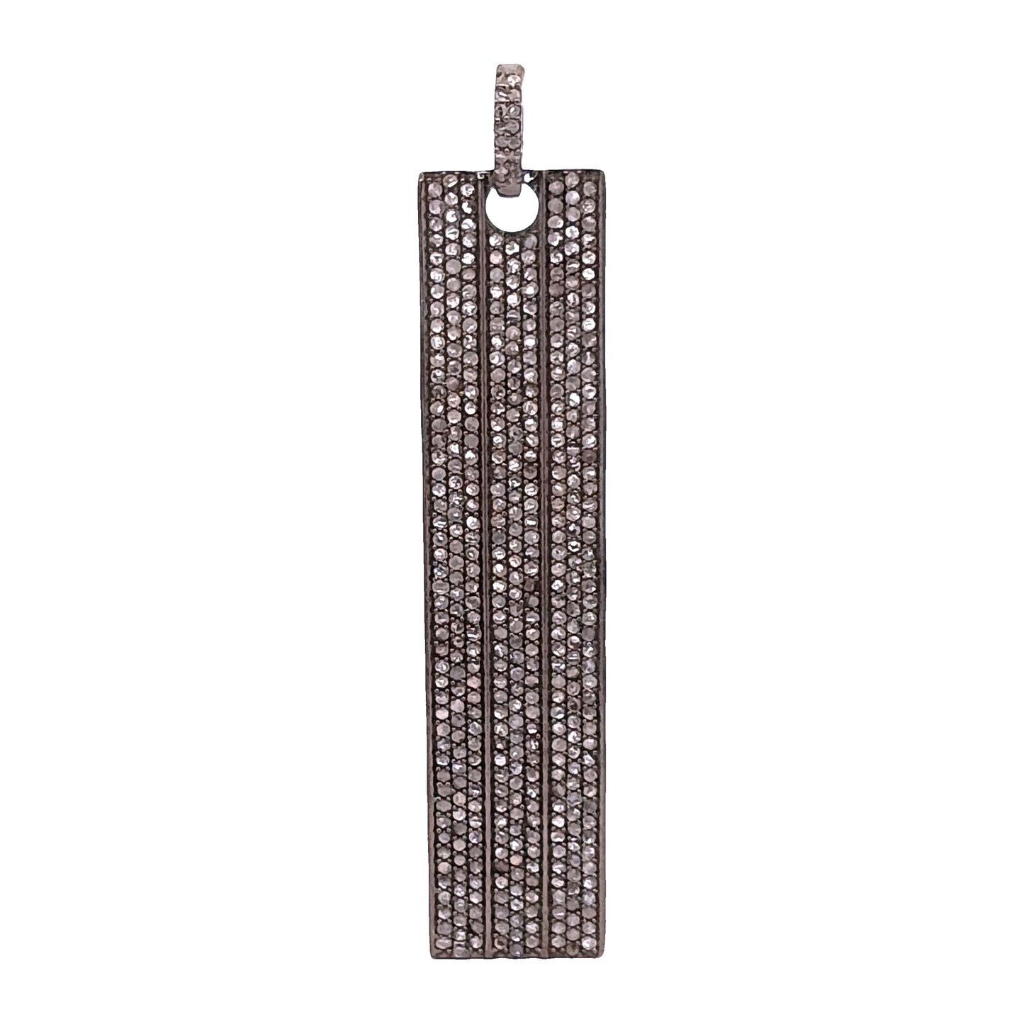 Pave Diamond Bar Pendant
