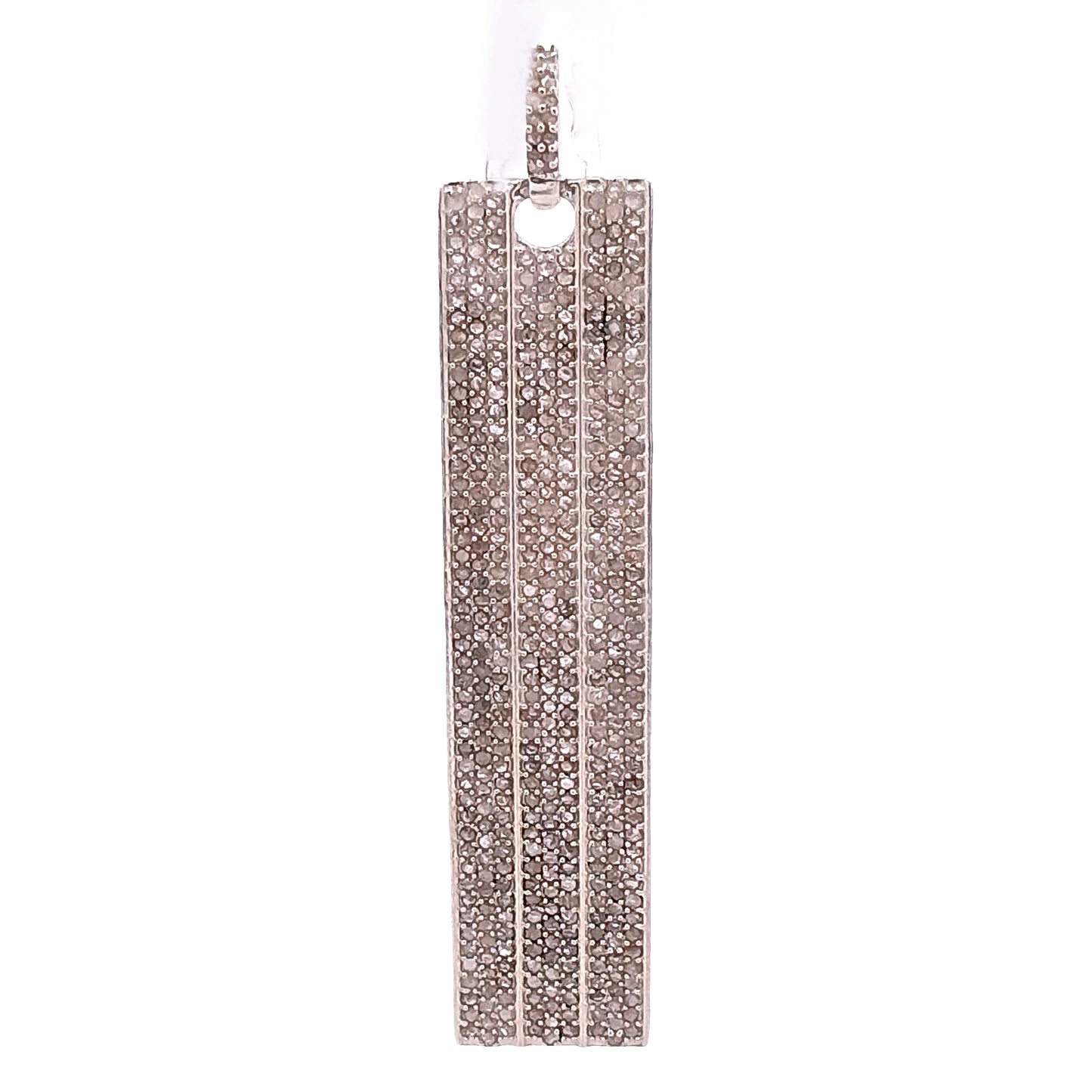 Pave Diamond Bar Pendant