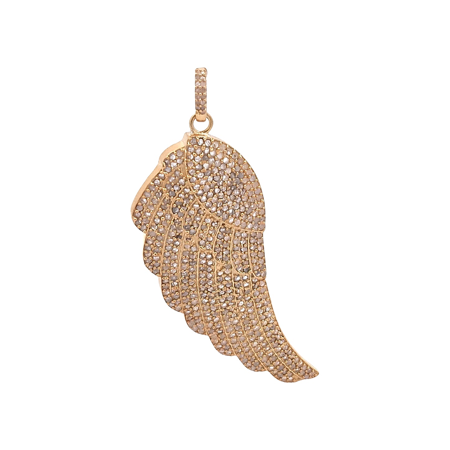 Diamond Angel Wing Pendant