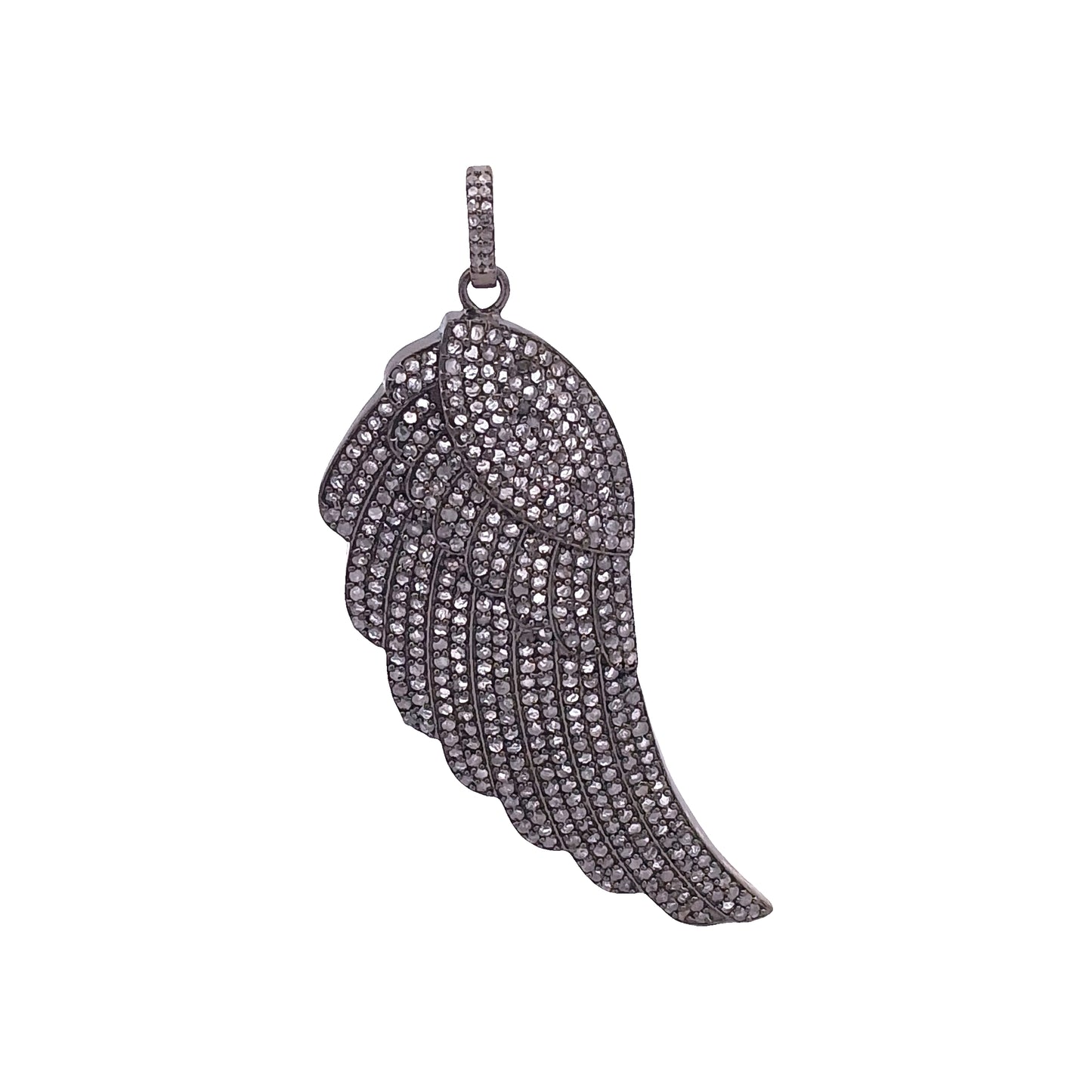 Diamond Angel Wing Pendant