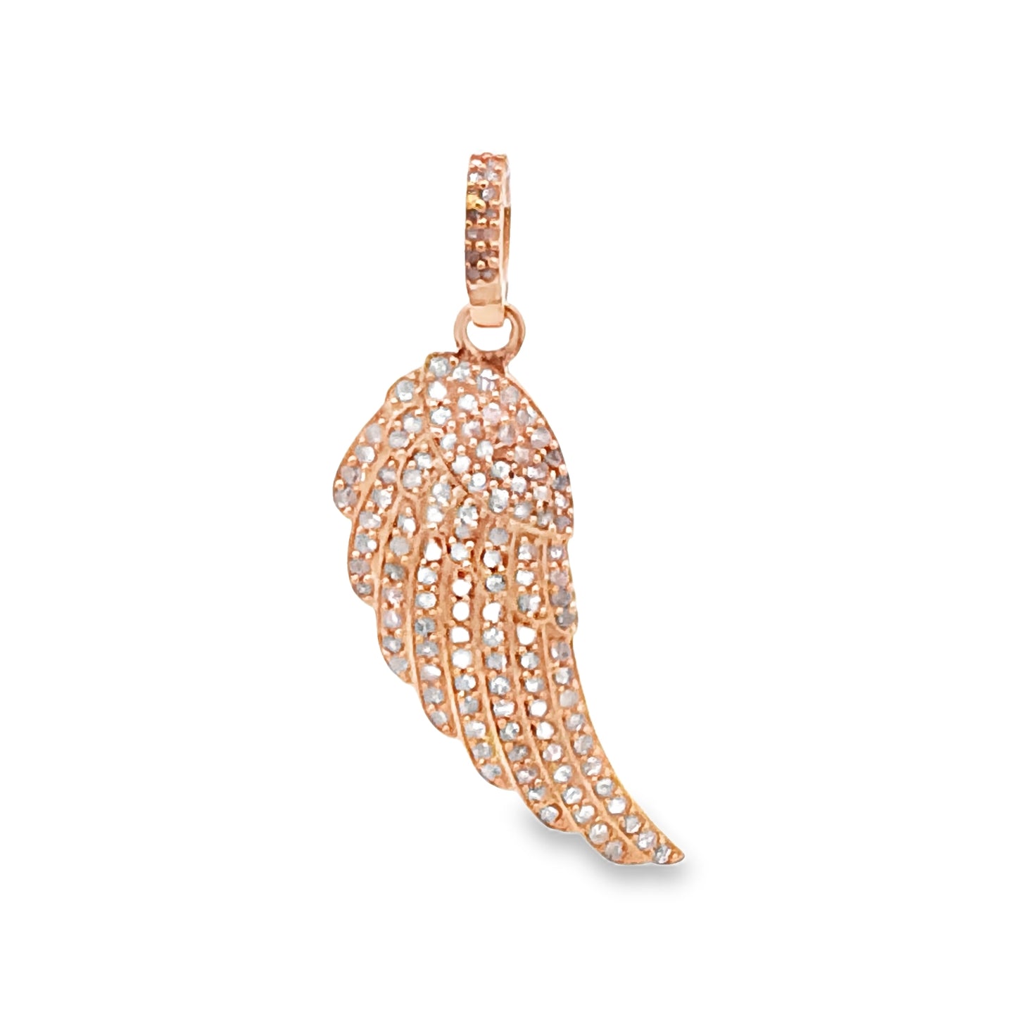 Diamond Angel Wing Charm
