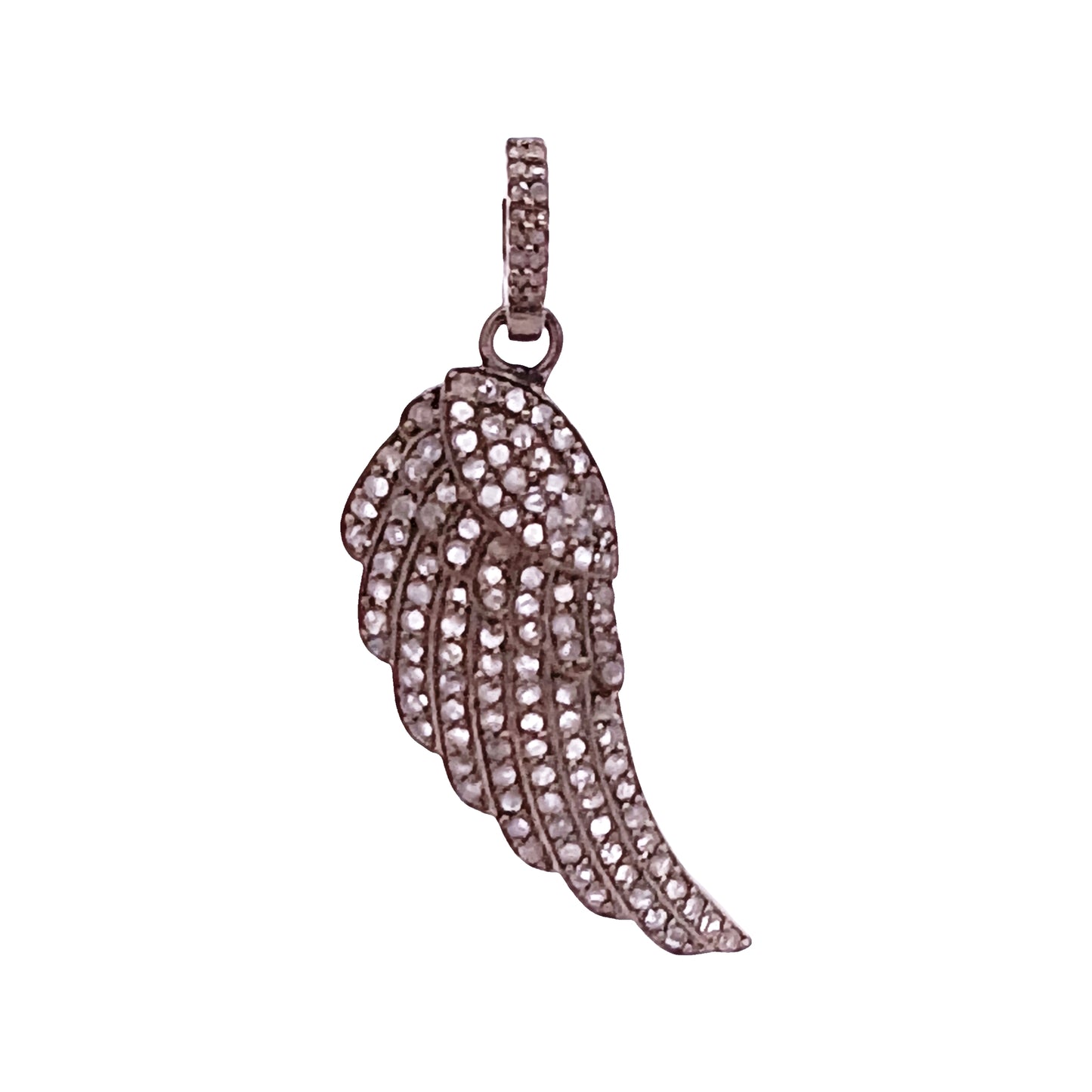 Diamond Angel Wing Charm