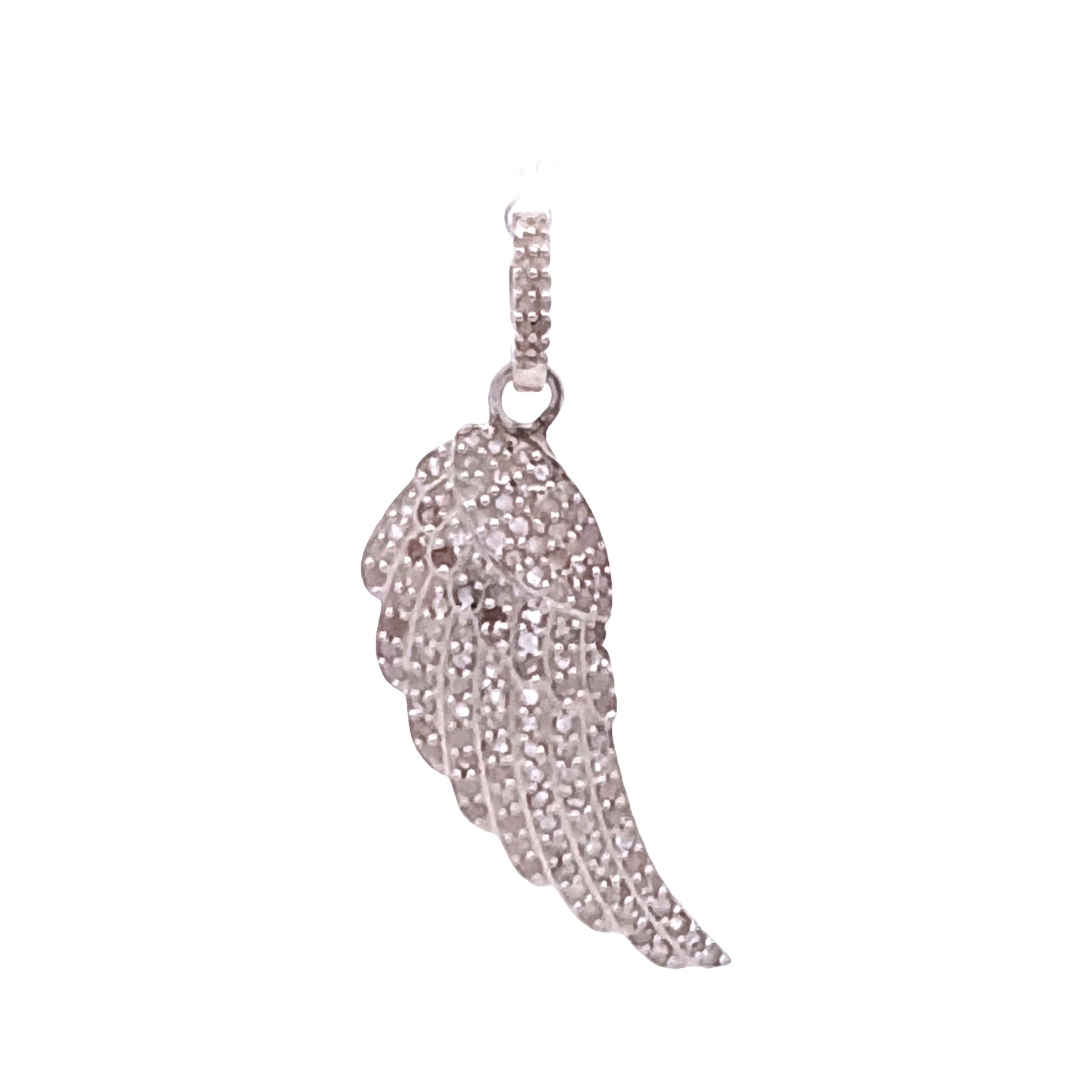 Diamond Angel Wing Charm