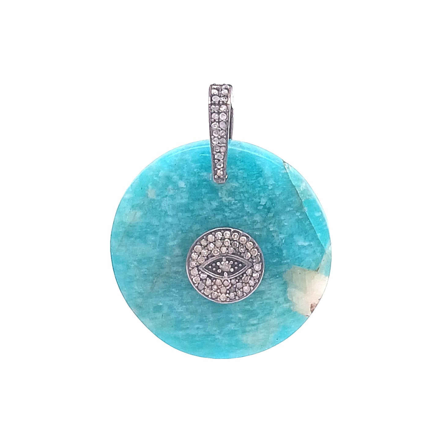 Diamond & Amazonite Pendant