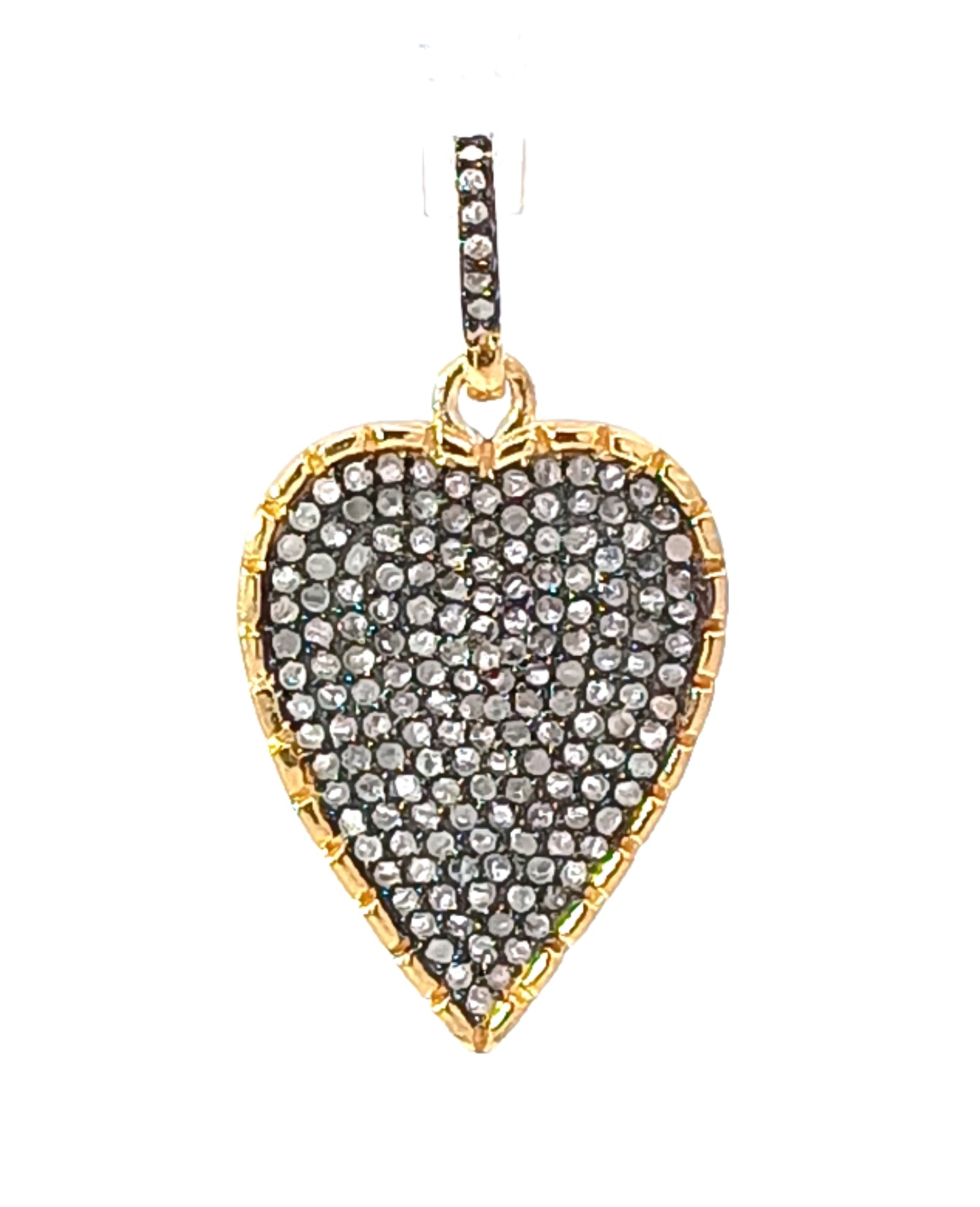Pave Diamond Heart Pendant