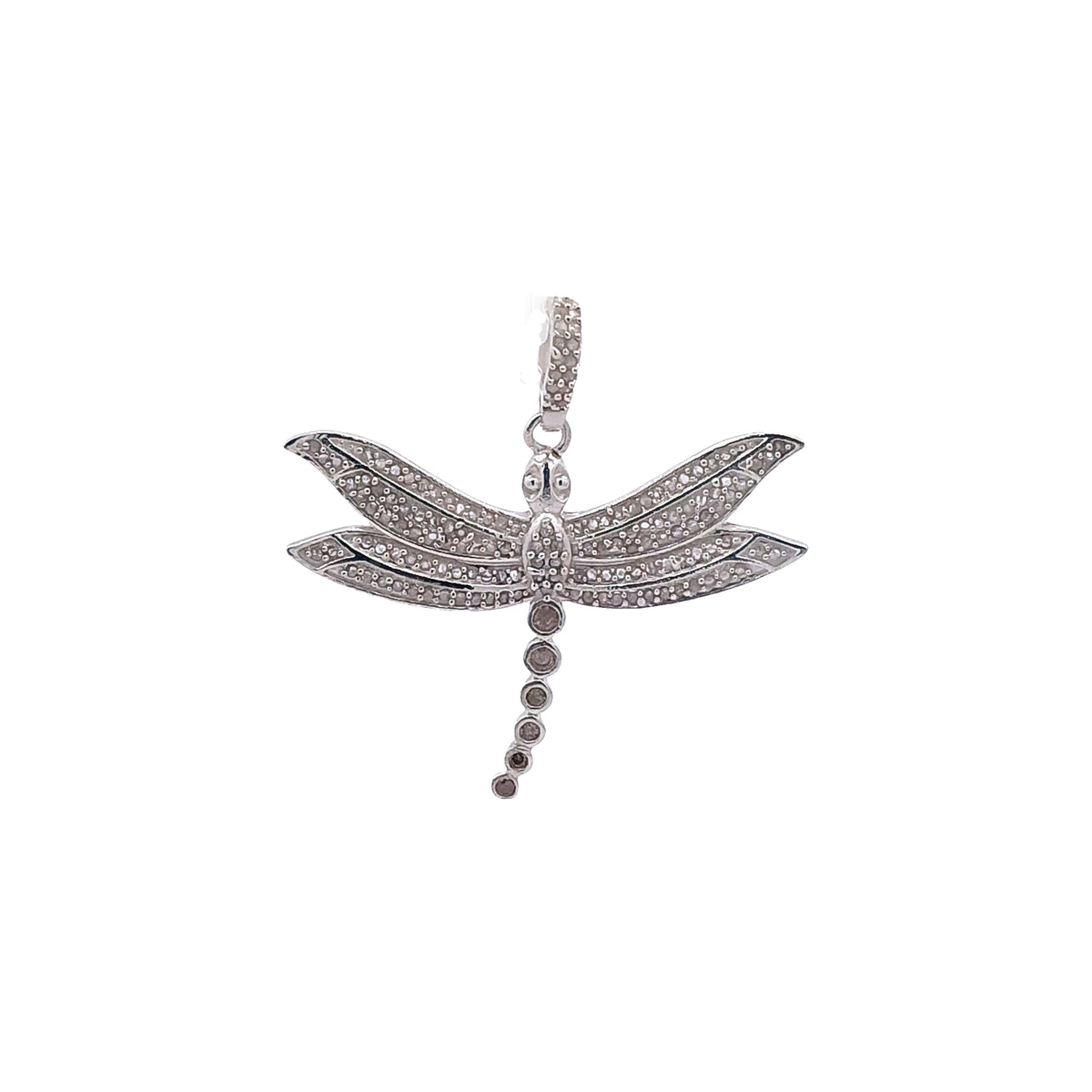 Pave Diamond Dragonfly Pendant