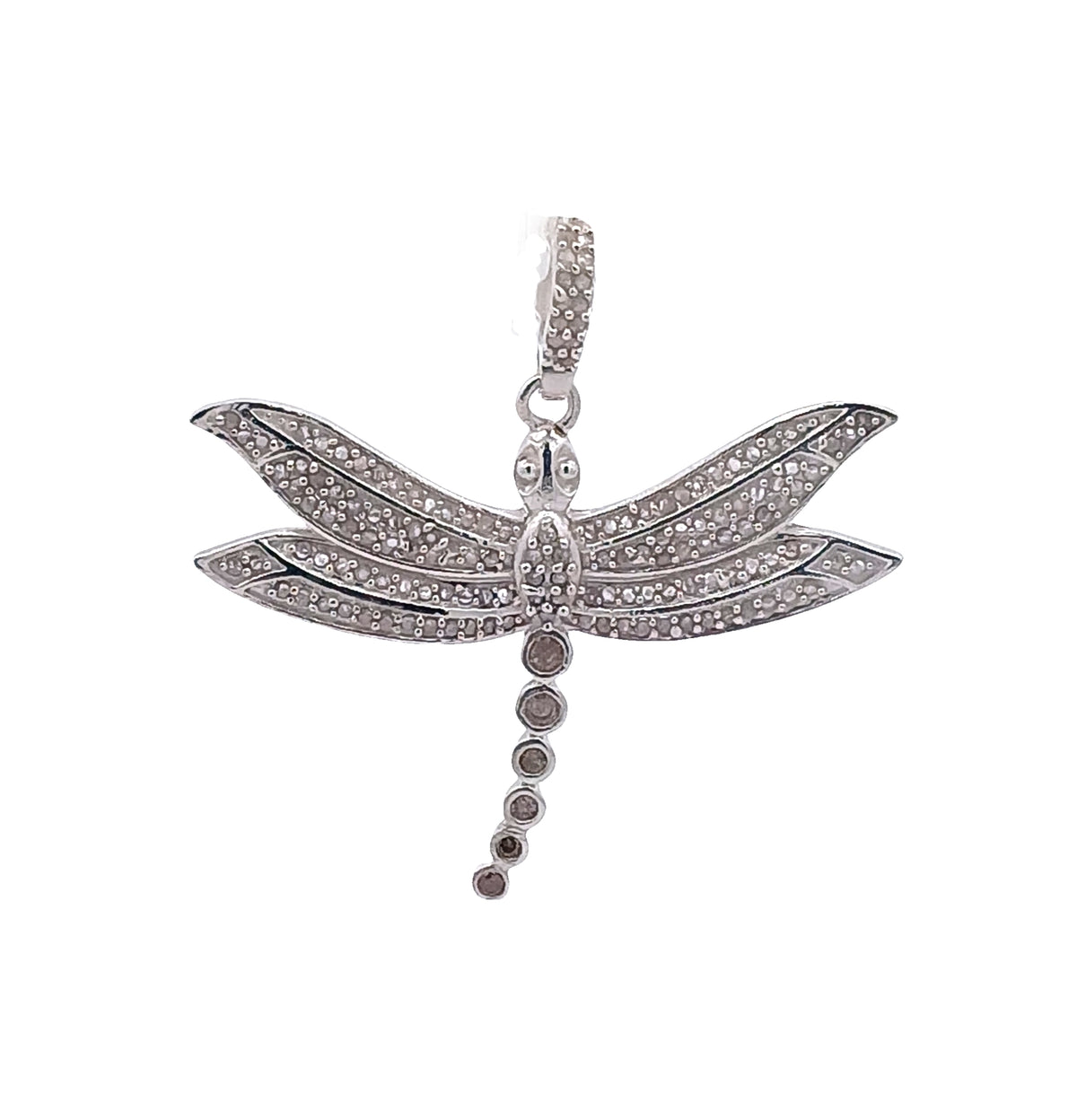 Pave Diamond Dragonfly Pendant