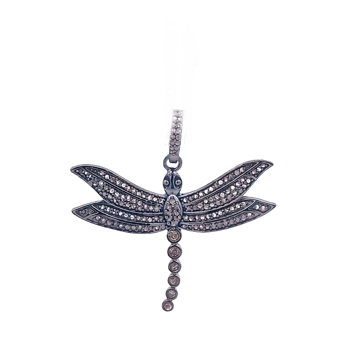 Pave Diamond Dragonfly Pendant