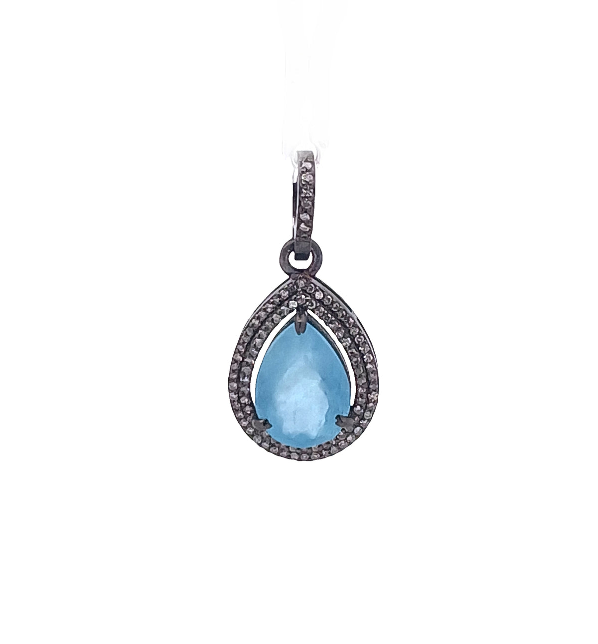 Diamond & Aquamarine Charm