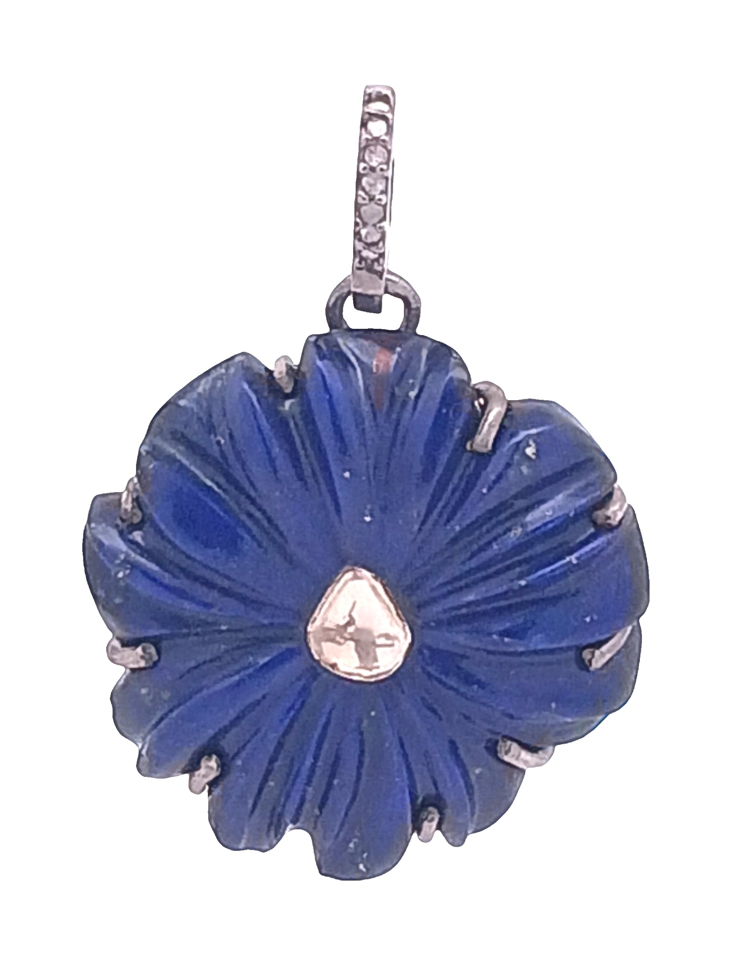 DIAMOND FLOWER STONE PENDANT