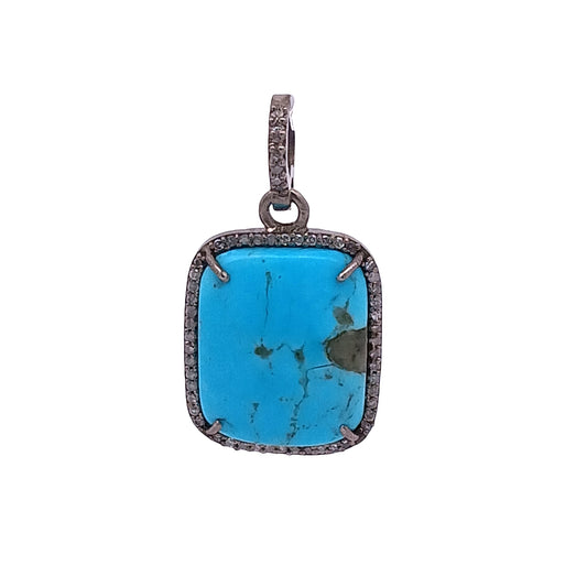 Diamond & Turquoise Charm