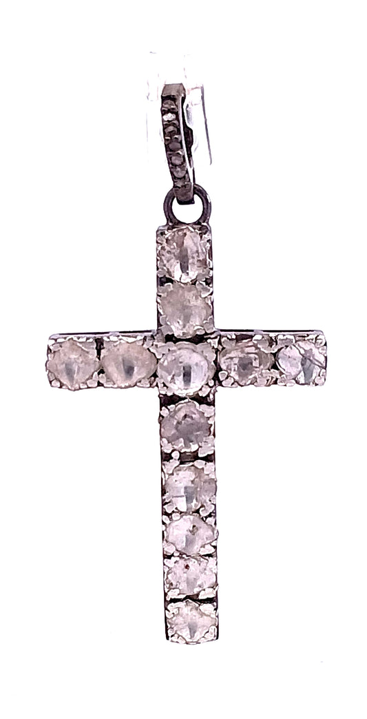 Diamond & Polki Cross Pendant