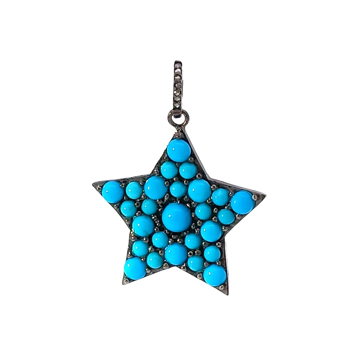 Star Diamond & Turquoise Pendant
