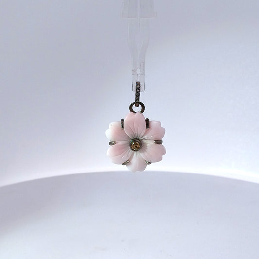 Diamond and Flower Charm