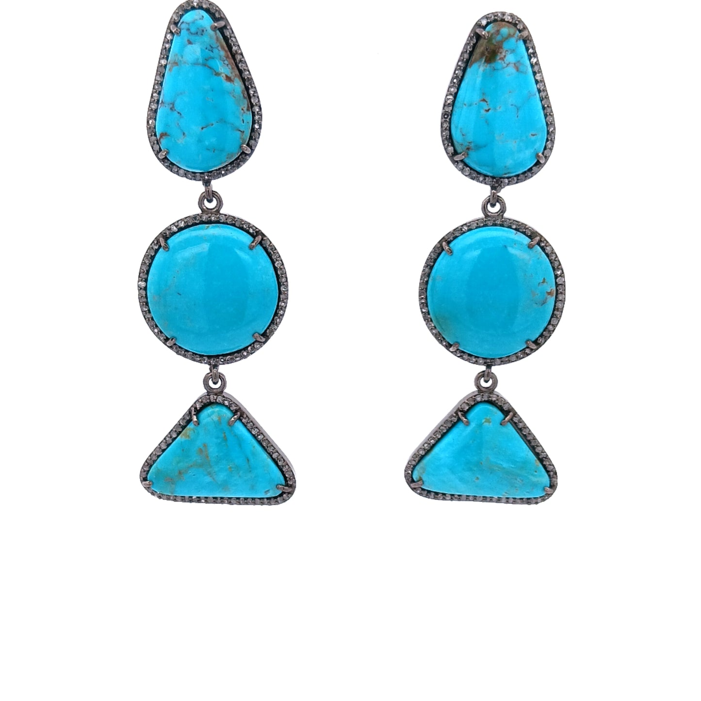 Diamond and Turquoise Earring