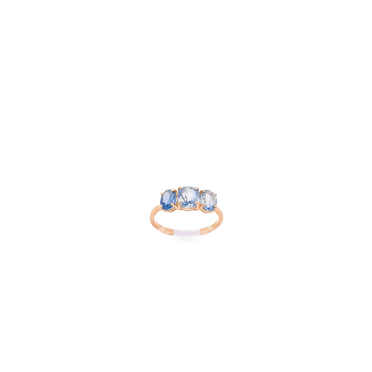 14kt Blue Sapphire Gold Ring
