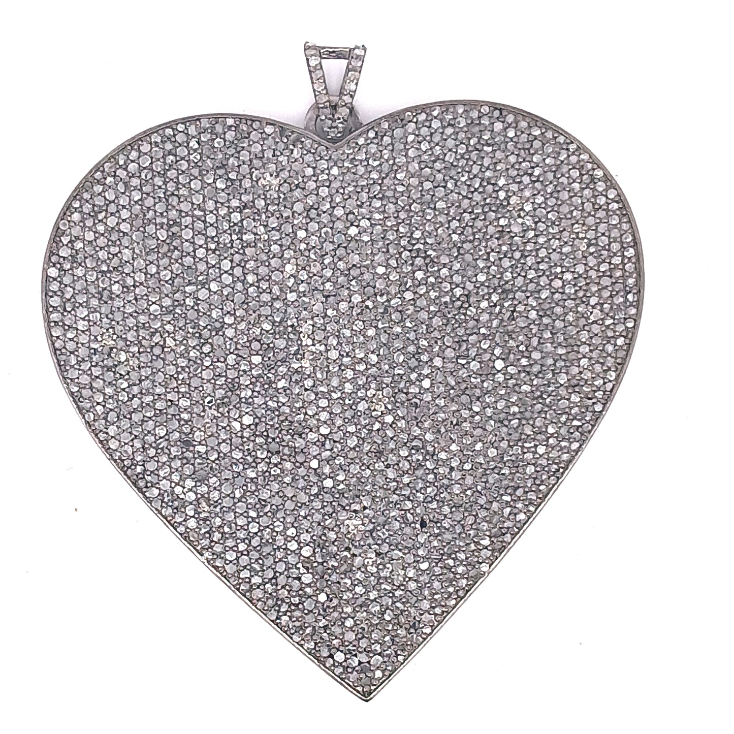 Pave Diamond/Tourmaline Heart Pendant