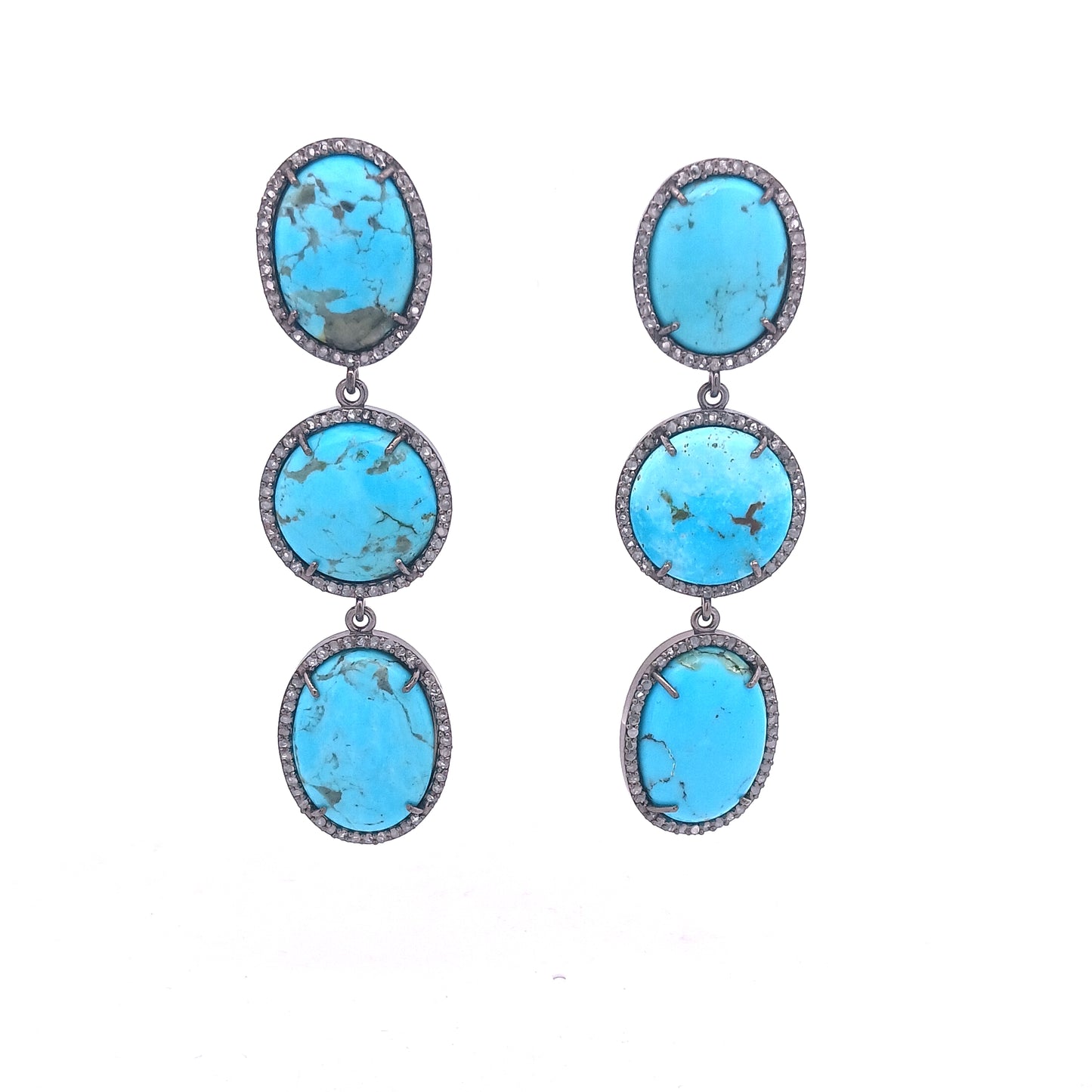 Diamond & Turquoise Earring