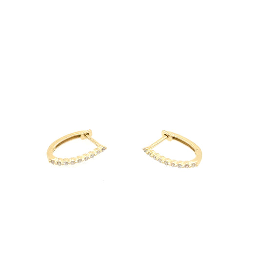 Gold Diamond Earring
