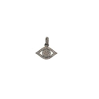 Evil Eye Diamond and Blue Sapphire Pendant