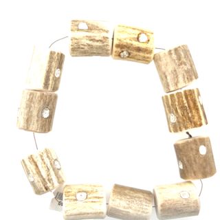 Bone and Diamond Bead