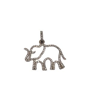 Diamond Elephant Pendant