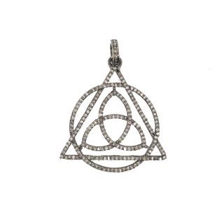 Triangle All Diamond Pendant