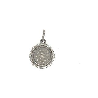 Round Design All Diamond Pendant