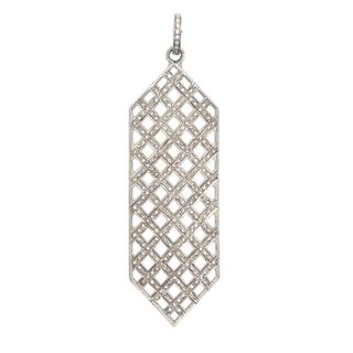 Designer shield Diamond Pendant