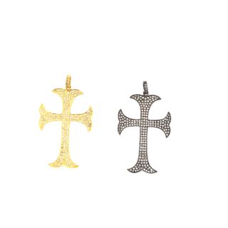 Cross All Diamond Pendant